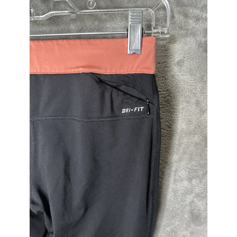 Nike Leggings Women's Small Dri-Fit Logo Athletic Running Skinny Cropped‎